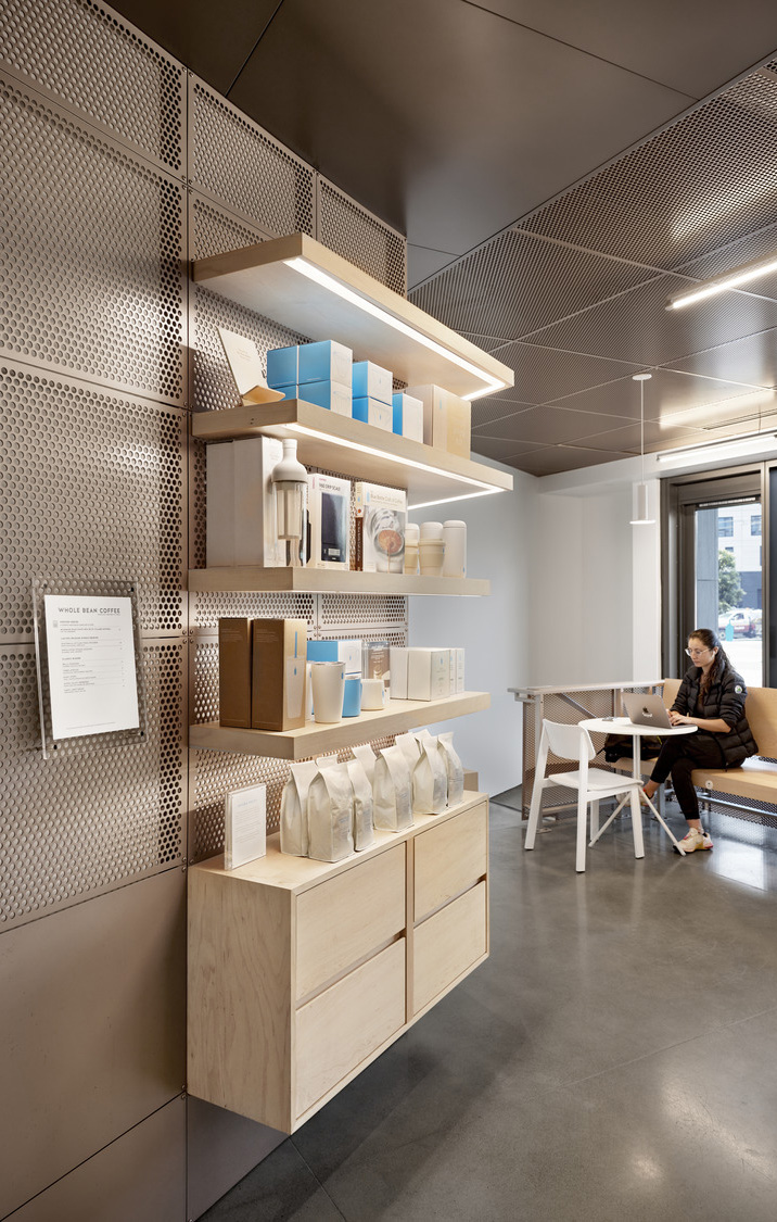 Blue Bottle San Francisco Merchandise Wall